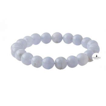 Mavi Akik 8mm Doğal Taş Bileklik