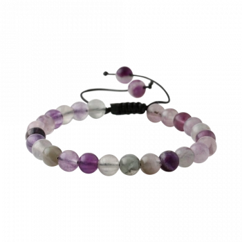 Mor Florit 8mm Doğal Taş Bileklik