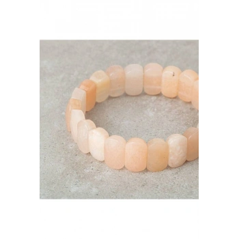 Morganit Doğal Taş Geniş Kesim Bileklik