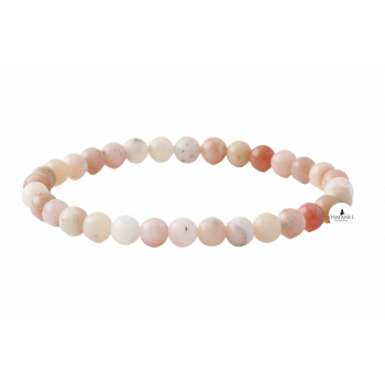 Opal Pembe 6mm Doğal Taş Bileklik