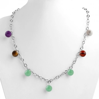 Özel Tasarım Gümüş Zincir Kolye:1734022905