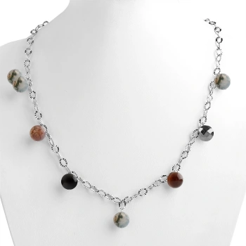 Özel Tasarım Gümüş Zincir Kolye:1734435172