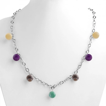 Özel Tasarım GÜMÜŞZİNCİR KOLYE:1737111205