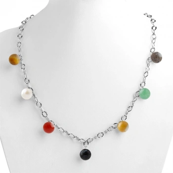 Özel Tasarım GÜMÜŞZİNCİR KOLYE:1737727877