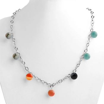 Özel Tasarım GÜMÜŞZİNCİR KOLYE:1750361161