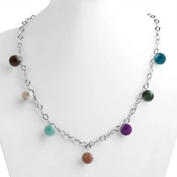 Özel Tasarım GÜMÜŞZİNCİR KOLYE:1750627576