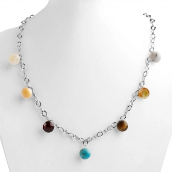 Özel Tasarım GÜMÜŞZİNCİR KOLYE:1752005155