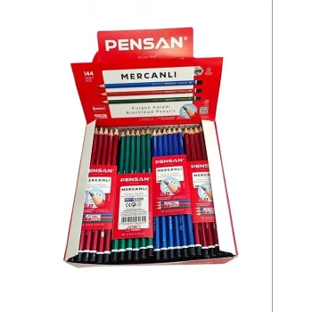 Pensan Kurşun Kalem Mercanlı 12 Li