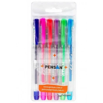 Pensan My King Neon Jel Kalem Renkli 6 Lı Set