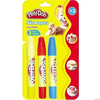 Play-Doh Yüz Boyası 3 Renk
