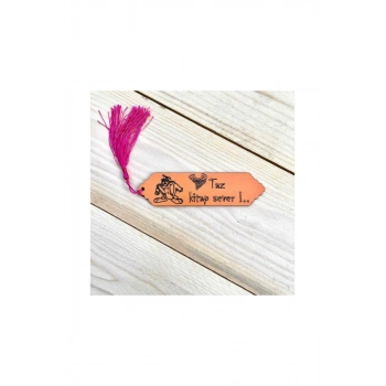 Püsküllü Kitap Ayraç - Taz Kitap Sever