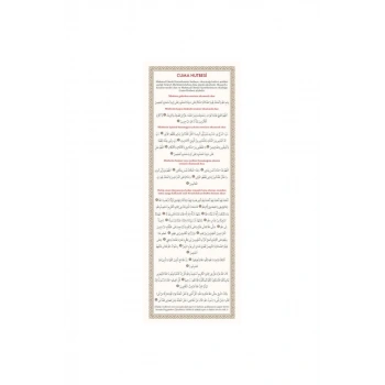 Pvc Cuma Hutbesi 10.5x29.7