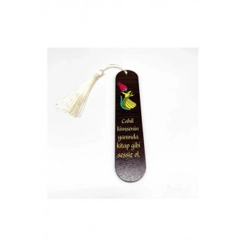 Resimli Püsküllü Kitap Ayraç - Cahil Kimsenin Yanında