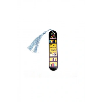 Resimli Püsküllü Kitap Ayraç - En İyi Arkadaşım