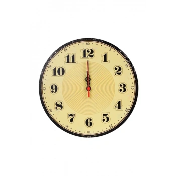 Retro Büyük Rakamlı Duvar Saati 30x30 cm