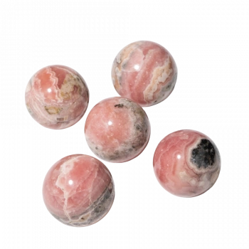 Rodokrozit Doğal Taş Küre Tımbıl El Taşı