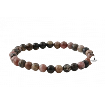 Rodonit 6mm Doğal Taş Bileklik