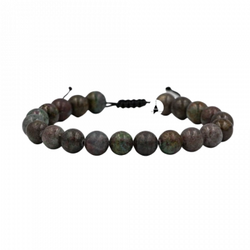 Ruby Kiyanit 8mm Merdiven Kapama Doğal Taş Bileklik