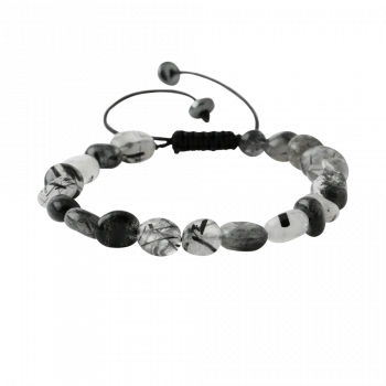 Rutilli Kuvars Natürel Kesim Doğal Taş Bileklik