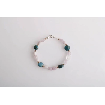 Sarel, Apatit-Pembe Gül Kuvars Doğaltaş Bileklik