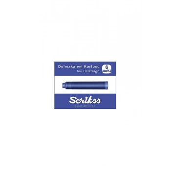 Scrikss Dolma Kalem Kartuşu Mavi