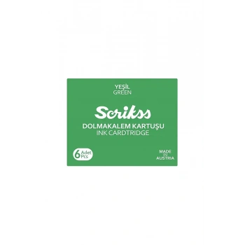 Scrikss Dolma Kalem Kartuşu Yeşil