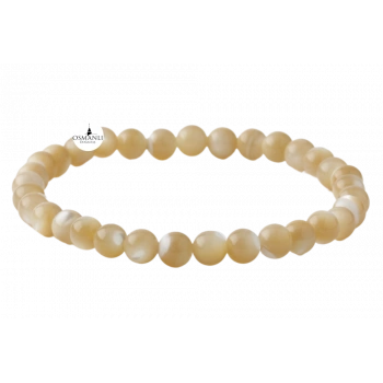 Sedef 6mm Doğal Taş Bileklik