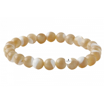 Sedef 8mm Doğal Taş Bileklik