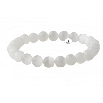 Selenit 8mm Doğal Taş Bileklik