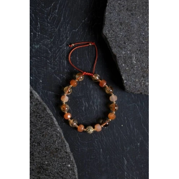 Sertifikalı Akik ve Sitrin Doğaltaş Bileklik