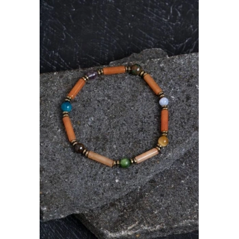 Sertifikalı Apatit, Krizokol ve Yeşim Boğa Burcu Bilekliği