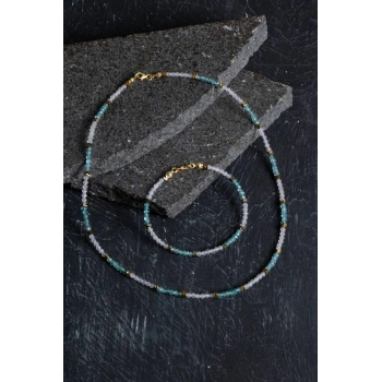 Sertifikalı Apatit ve Pembe Kuvars Doğaltaş Takım