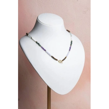 Sertifikalı Balık Burcu Doğal Taş Kolye