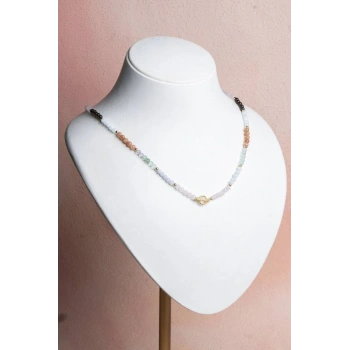 Sertifikalı Başak Burcu Doğal Taş Kolye