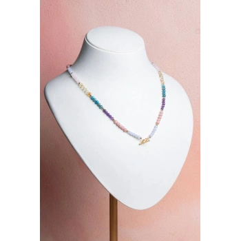 Sertifikalı Boğa Burcu Doğal Taş Kolye