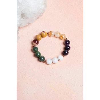 Sertifikalı  Doğal Taş Bileklik-Akrep Burcu