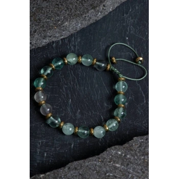 Sertifikalı Florit Doğal Taş Bileklik