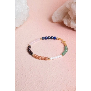 Sertifikalı İkizler Burcu Doğal Taş Bileklik