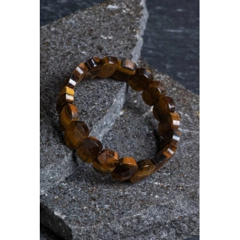 Sertifikalı Kaplan Gözü Geniş Kesim Doğal Taş Bileklik