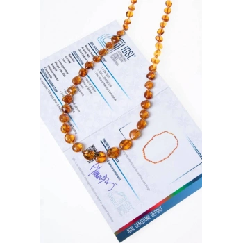 Sertifikalı Kehribar Kolye 3 (S.K:308)