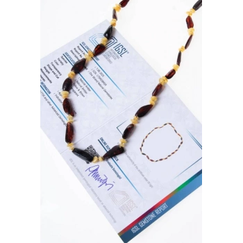 Sertifikalı Kehribar Kolye 4 (S.K:309)