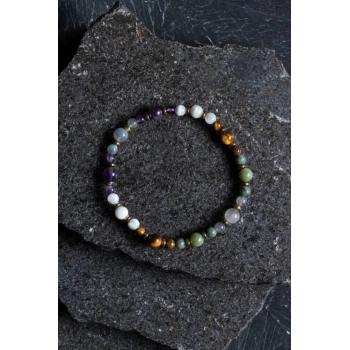 Sertifikalı Kova Burcu Doğal Taş Bileklik (SK:254)