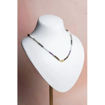 Sertifikalı Kova Burcu Doğal Taş Kolye