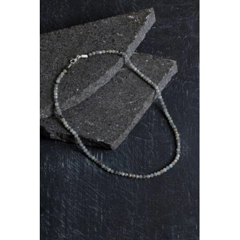 Sertifikalı Labradorit Doğaltaş Kolyey