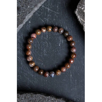 Sertifikalı Pitersit Doğal Taş Bileklik-8 mm (SK:200)