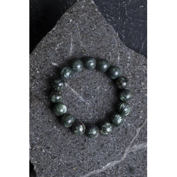 Sertifikalı Serpantin Doğal Taş Bileklik