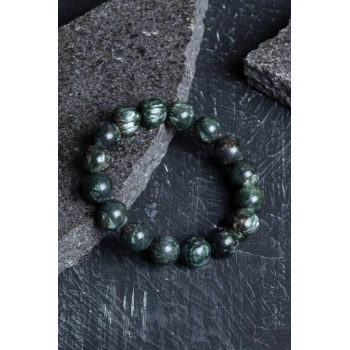 Sertifikalı Serpantin Doğal Taş Bileklik