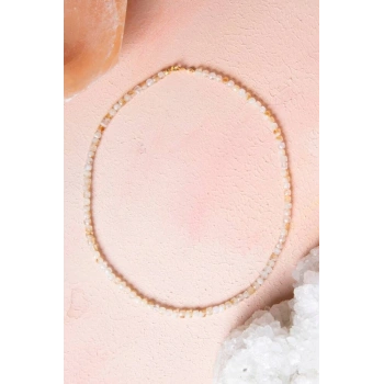 Sertifikalı Sitrin Doğal Taş Kolye (SK:243)