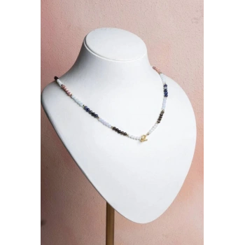 Sertifikalı Terazi Burcu Doğal Taş Kolye