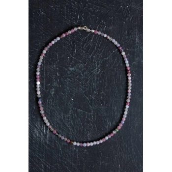 Sertifikalı Turmalin Gümüş Kapama Doğal Taş Kolye